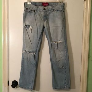 Distressed Light Wash Hollister Jeans
